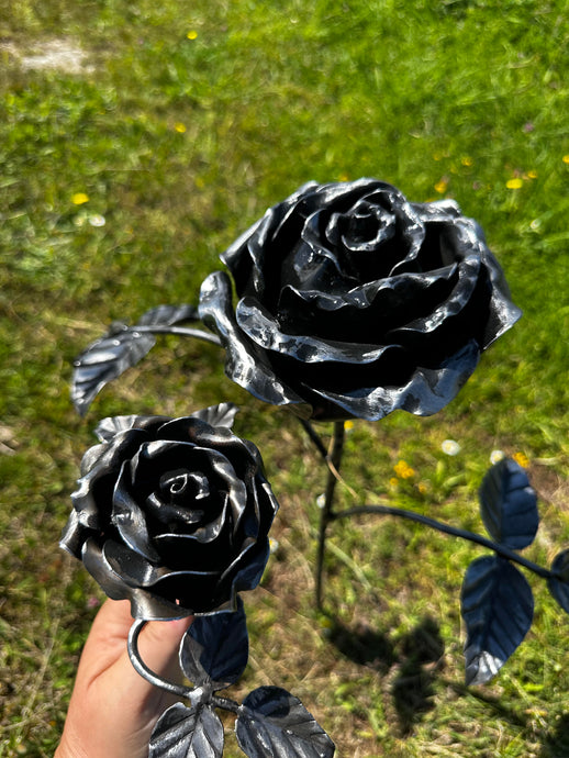 Large Steel Rose