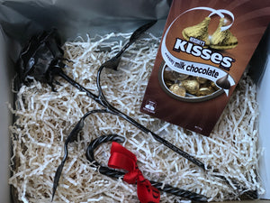 celebration box with Hersheys kisses 